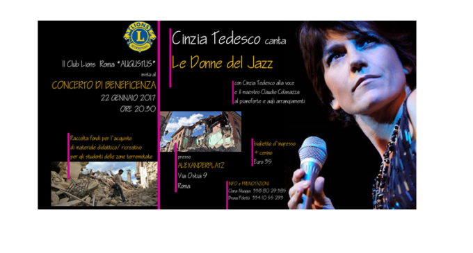 Cinzia Tedesco canta: “Le donne del Jazz”