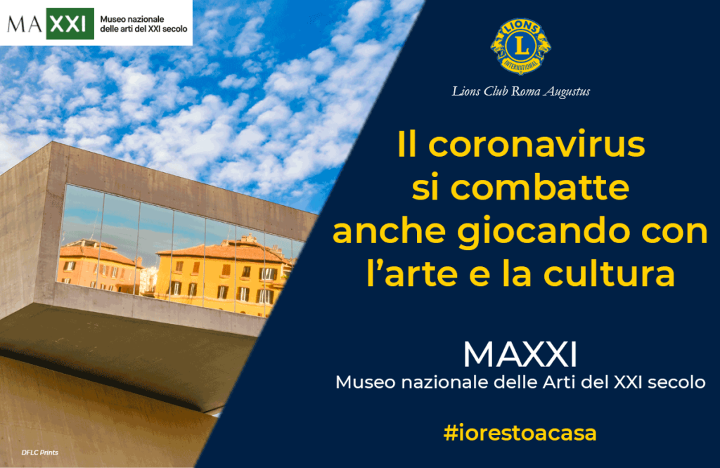 Il Lions Club Roma Augustus segnala a chi è costretto a restare a casa per l'emergenza coronavirus un'offerta dedicata ai bambini. Grazie al MAXXI - Museo Nazionale delle arti del XXI secolo, i più piccoli potranno giocare esplorando la collezione permanente del museo, mentre i più grandi potranno approfondire le opere di artisti come William Kentridge, Pietro Ruffo, Liliana Moro e Sol LeWitt seguendo la descrizione, ripercorrendo il processo creativo degli artisti e mettendosi all’opera con la costruzione di piccoli modelli in versione pop up, oppure scoprire le architetture del quartiere Flaminio a Roma. https://www.maxxi.art/programmi-educativi/iorestoacasa-con-il-maxxi/?fbclid=IwAR02fP0sSS2e2_Fw5tNsFOqvLBT4Acu13rHXd2jGiKFOrL76X9CLC3d4Ys4 Buon divertimento