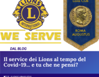 Il Service dei Lions al tempo del Coronavirus.