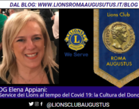 Elena Appiani “Il service dei Lions al tempo del covid: la Cultura del Dono”