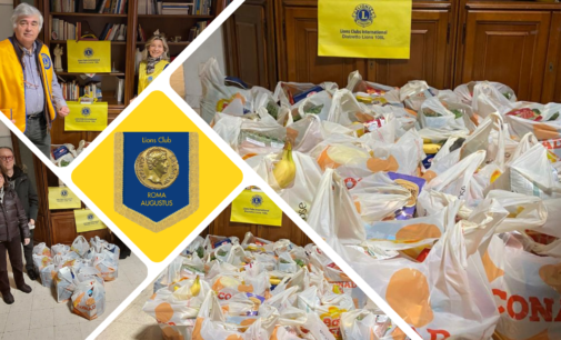 Distribuzione alimentare del Lions Club Roma Augustus