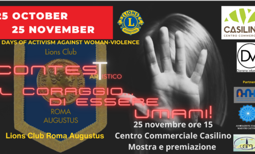 Il Coraggio di Essere Umani: Pubblicate le Opere del Concorso Lions Club Roma Augustus per Contrastare la Violenza sulle Donne