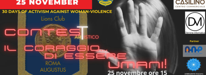 Il Coraggio di Essere Umani: Pubblicate le Opere del Concorso Lions Club Roma Augustus per Contrastare la Violenza sulle Donne